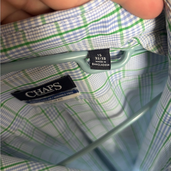 Chaps Green Plaid Men's Shirt - Picture 3 of 5